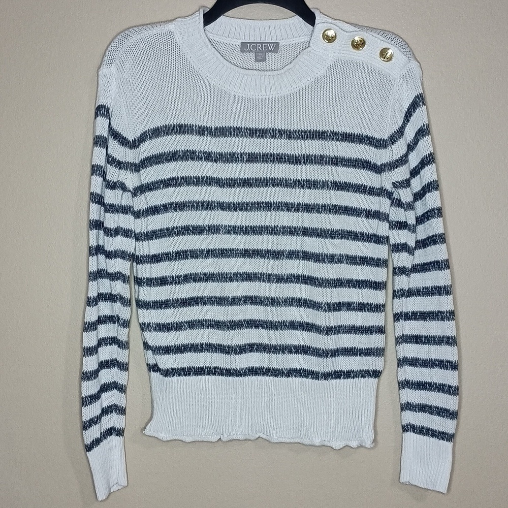 J Crew Relaxed Linen-Blend Beach Sweater